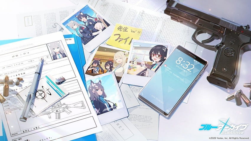 1280x720 Blue Archive, Nonomi, Hoshino, Shiroko, Serika, Papers, Smartphone HD wallpaper