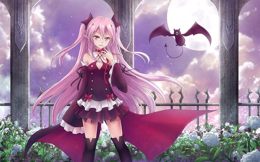 Png  Cute Vampire Anime Girl Transparent PNG  640x860  Free Download on  NicePNG