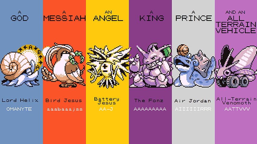 El equipo original del salón de la fama de TPP, Pokémon Dios fondo de pantalla