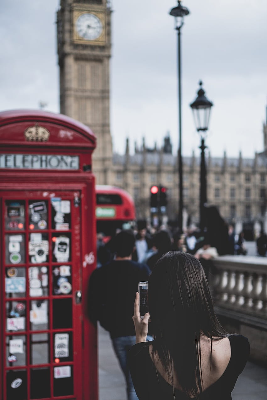 London Phone Box, telephone box HD phone wallpaper