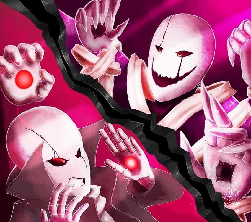 Schlacht des Jahrhunderts! GlitchTale Gaster VS Underverse Gaster!!, x Gaster HD-Hintergrundbild