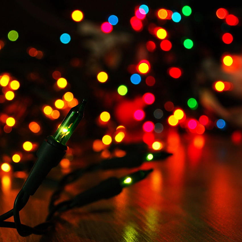 Colorful, christmas lights ipad HD phone wallpaper | Pxfuel