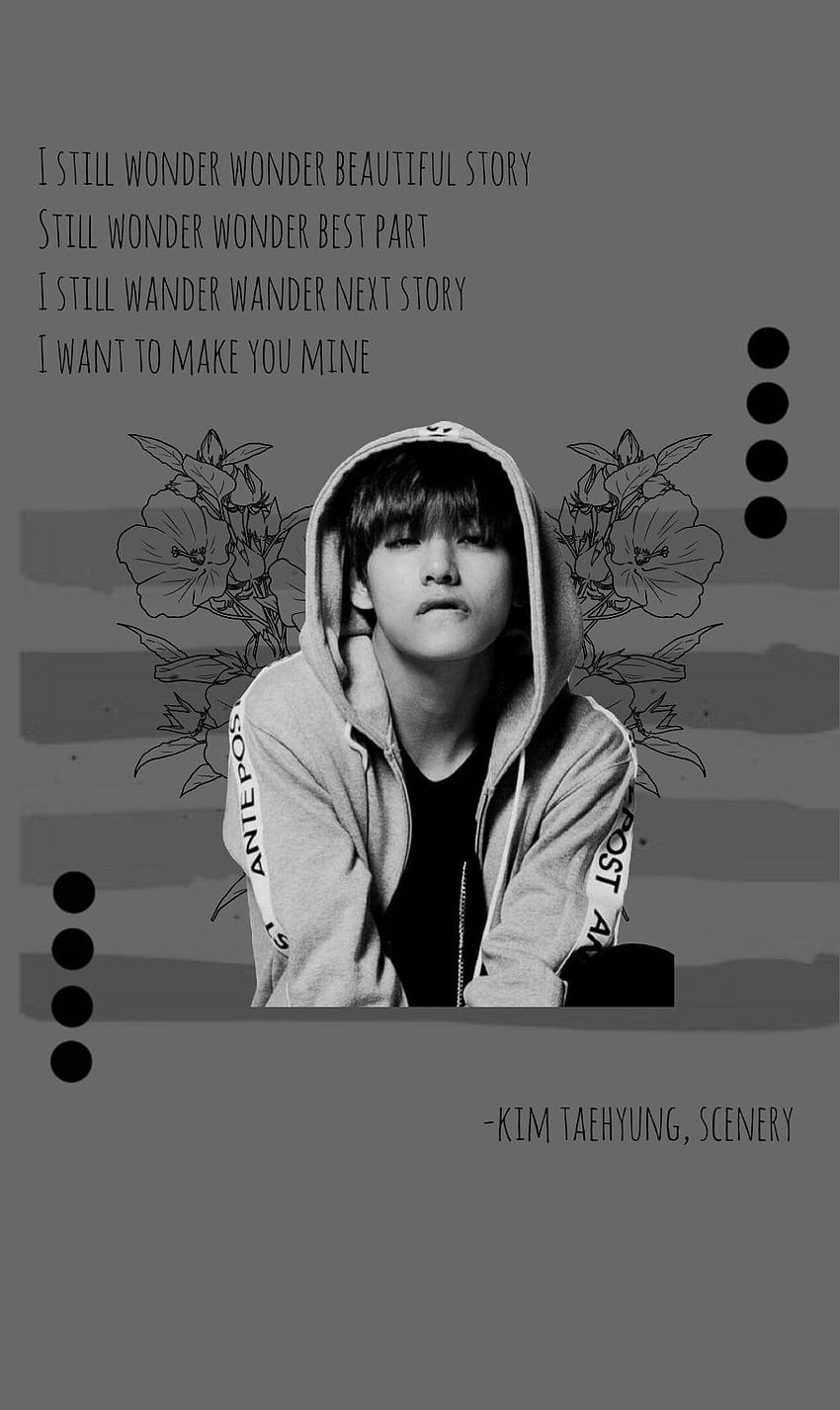 Simply Taehyung Wandb Hope U Like It テテ、防弾少年団の白黒美学 Hd電話の壁紙 Pxfuel