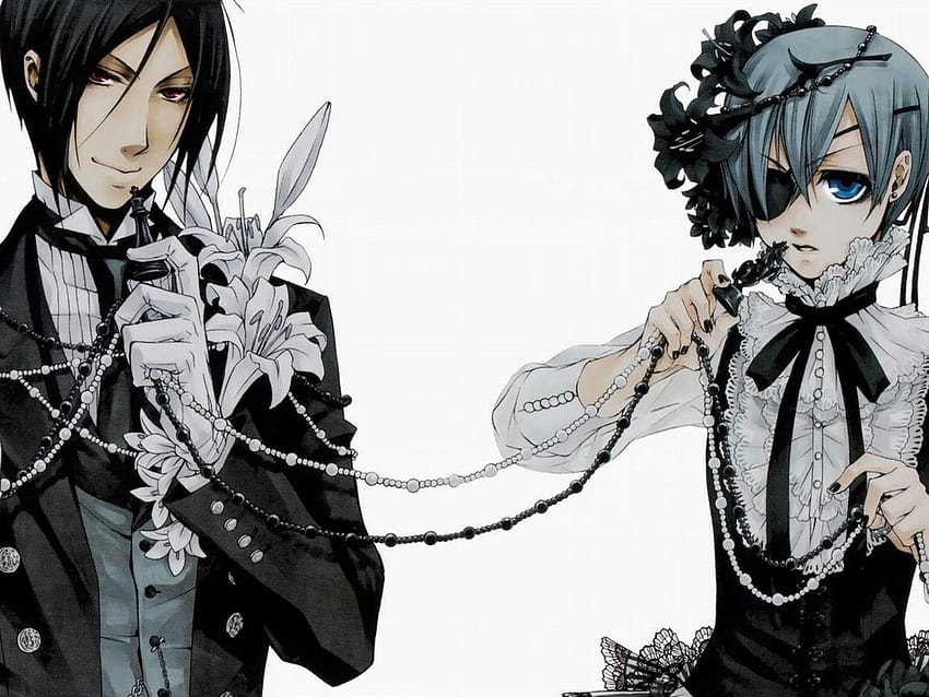 Anime Black Butler, Black Butler Ciel und Sebastian HD-Hintergrundbild