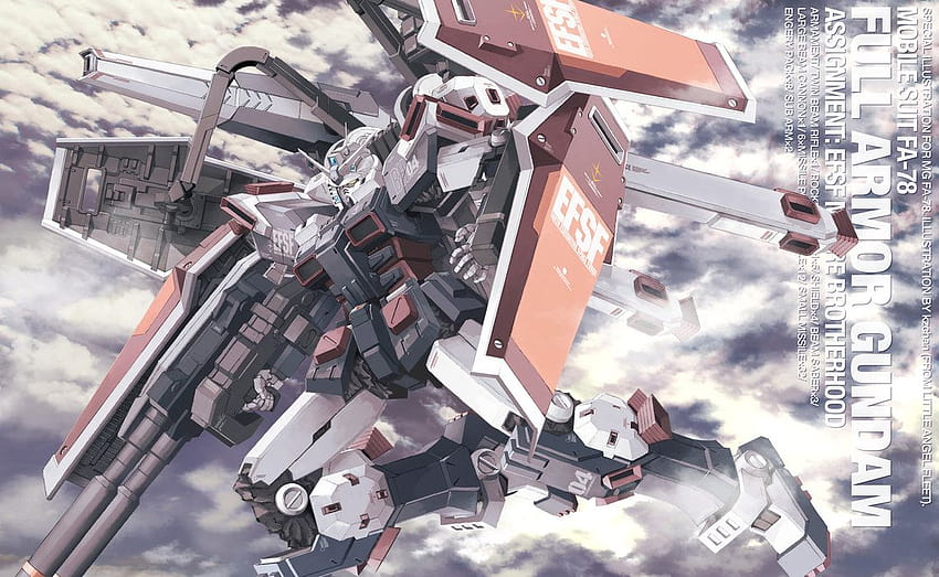 MG Full Armor Gundam par kzchan, combinaison mobile gundam coup de foudre Fond d'écran HD