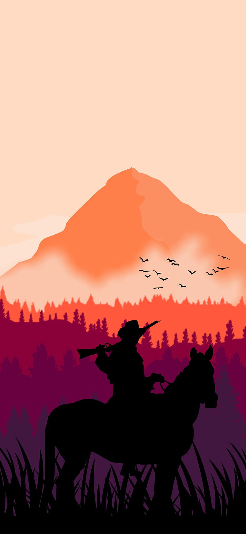 1125x2436 Red Dead Redemption 2 MInimal Art Iphone XS,Iphone 10,Iphone X , Backgrounds, and, red dead redemption iphone HD phone wallpaper