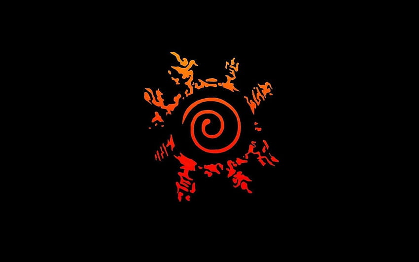 : anime, tekst, logo, projekt graficzny, Naruto Shippuuden, symbole anime Tapeta HD