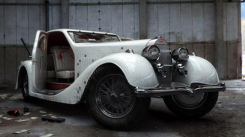 Bugatti oldtimer gangsters, old timer HD wallpaper