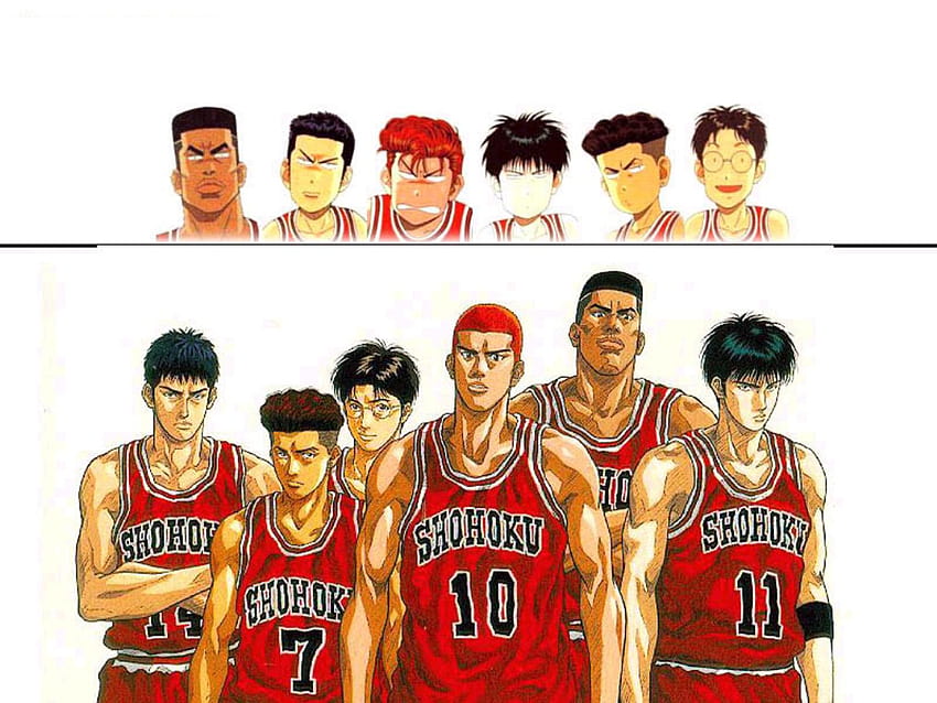Hanamichi Sakuragi Basketball Anime Series Slam Dunk Characters Art Shirt -  NVDTeeshirt