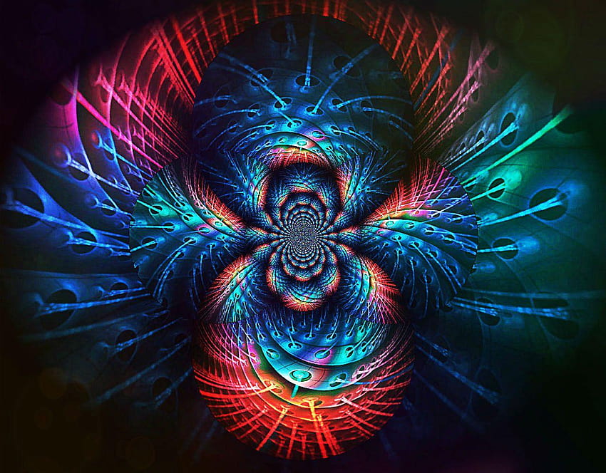 moving fractal art HD wallpaper
