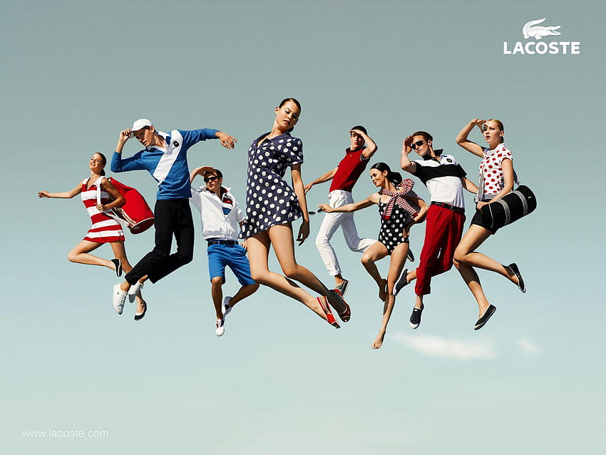 Coole Lacoste Ads Mode, Herren- und Damenmode HD-Hintergrundbild