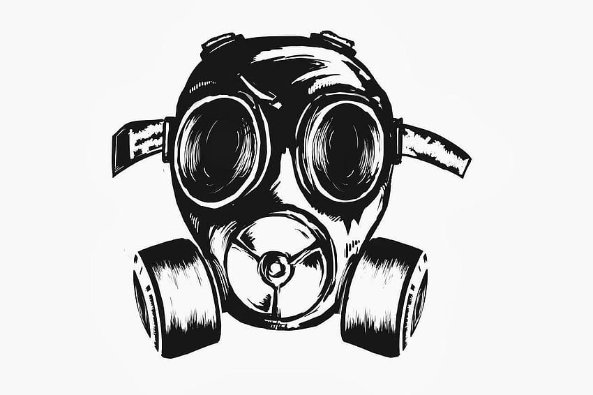 graffiti gas mask characters by wizard