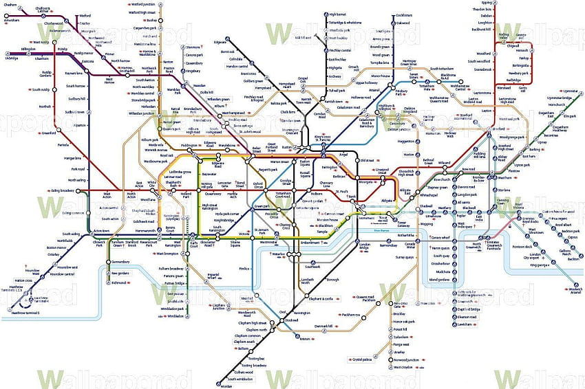 런던 지하철, 런던 지도 HD 월페이퍼
