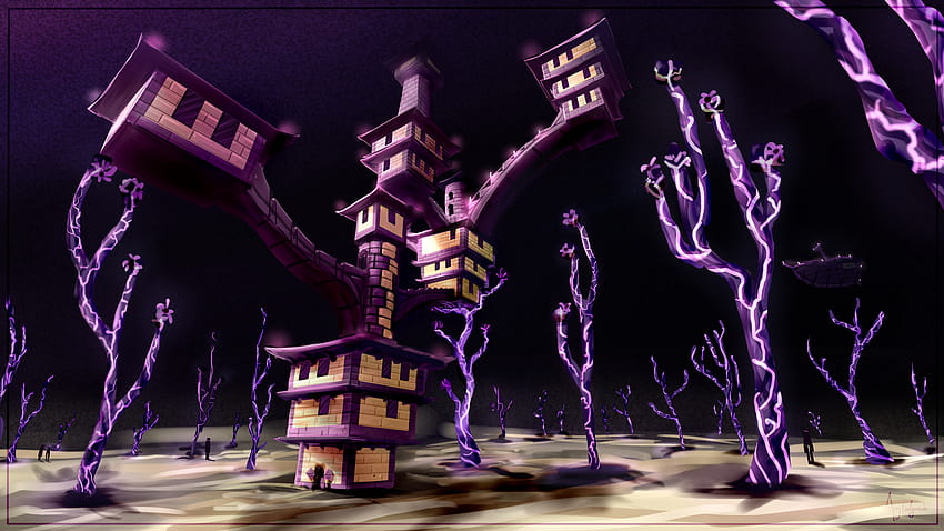 Minecraft End City, Minecraft das Ende HD-Hintergrundbild