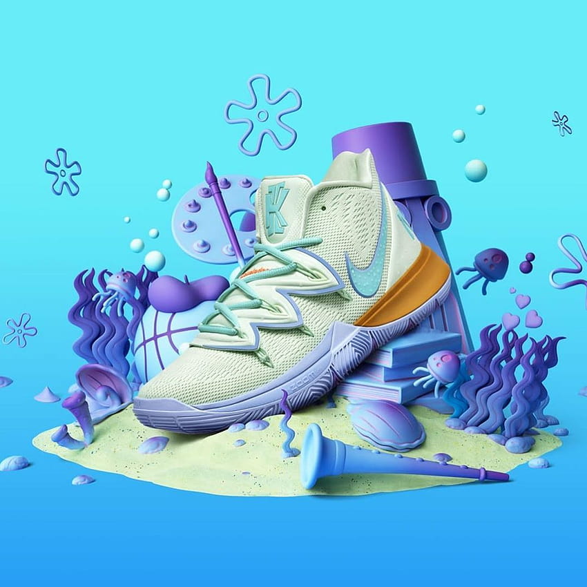 NickALive Nike Kyrie 5 X SpongeBob SquarePants Collaboration to kyrie  spongebob HD phone wallpaper  Pxfuel