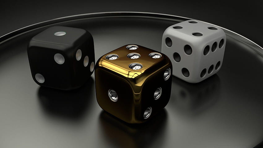 3D 그래픽 주사위 기회 운 도박 카지노 위험 크랩 다이 HD 월페이퍼