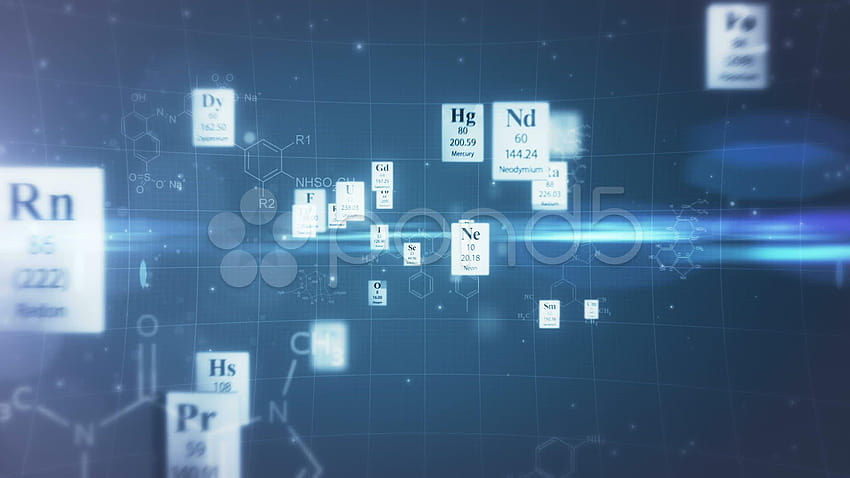 Latar belakang ilmiah. Elemen tabel periodik dan kimia, latar belakang tabel periodik Wallpaper HD