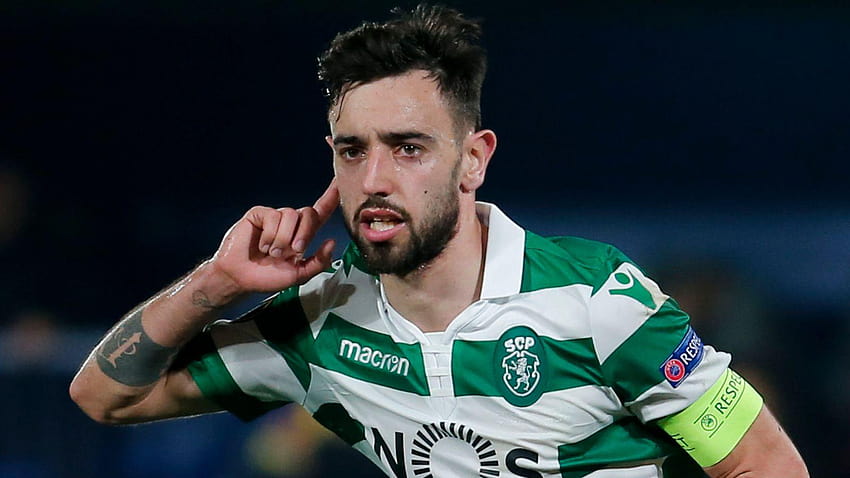 Manchester United leading the race to sign Bruno Fernandes in this HD wallpaper