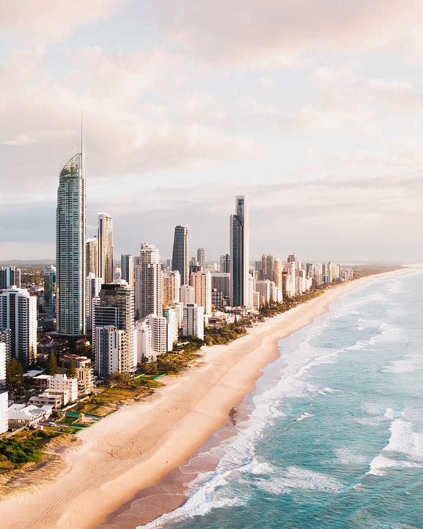 Gold Coast, Australia, coastline of australia HD phone wallpaper