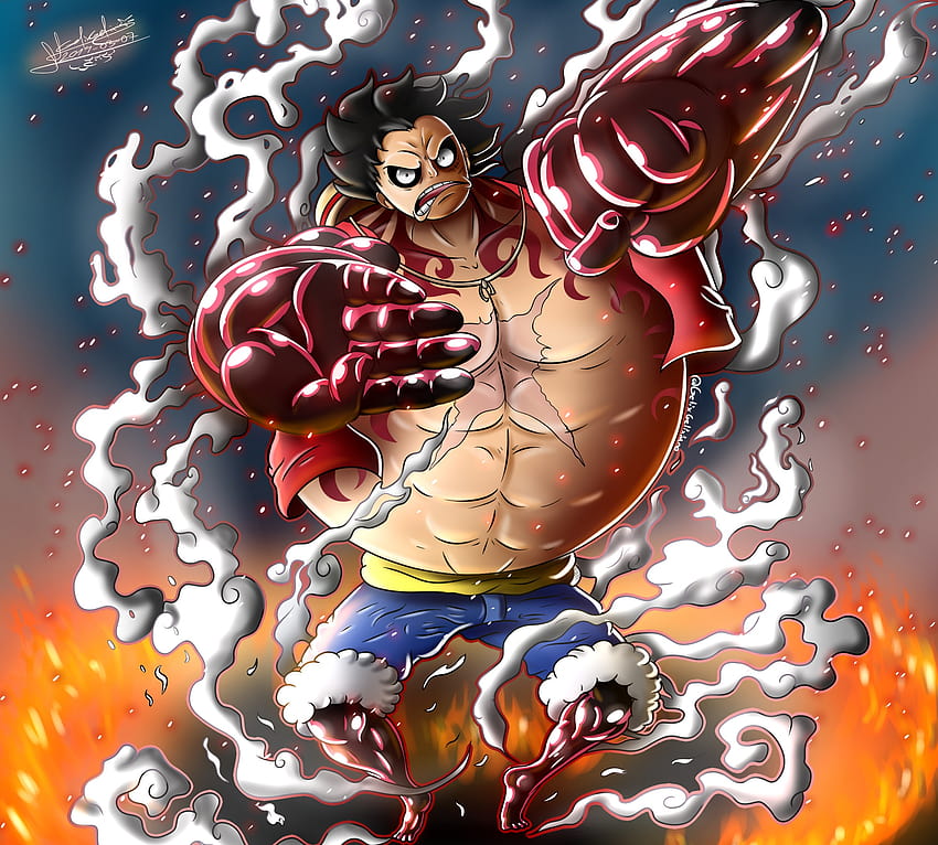 One Piece  Monkey D Luffy Gear Fourth 4th  Live Wallpaper Engine  PC   Mobile Animation  YouTube