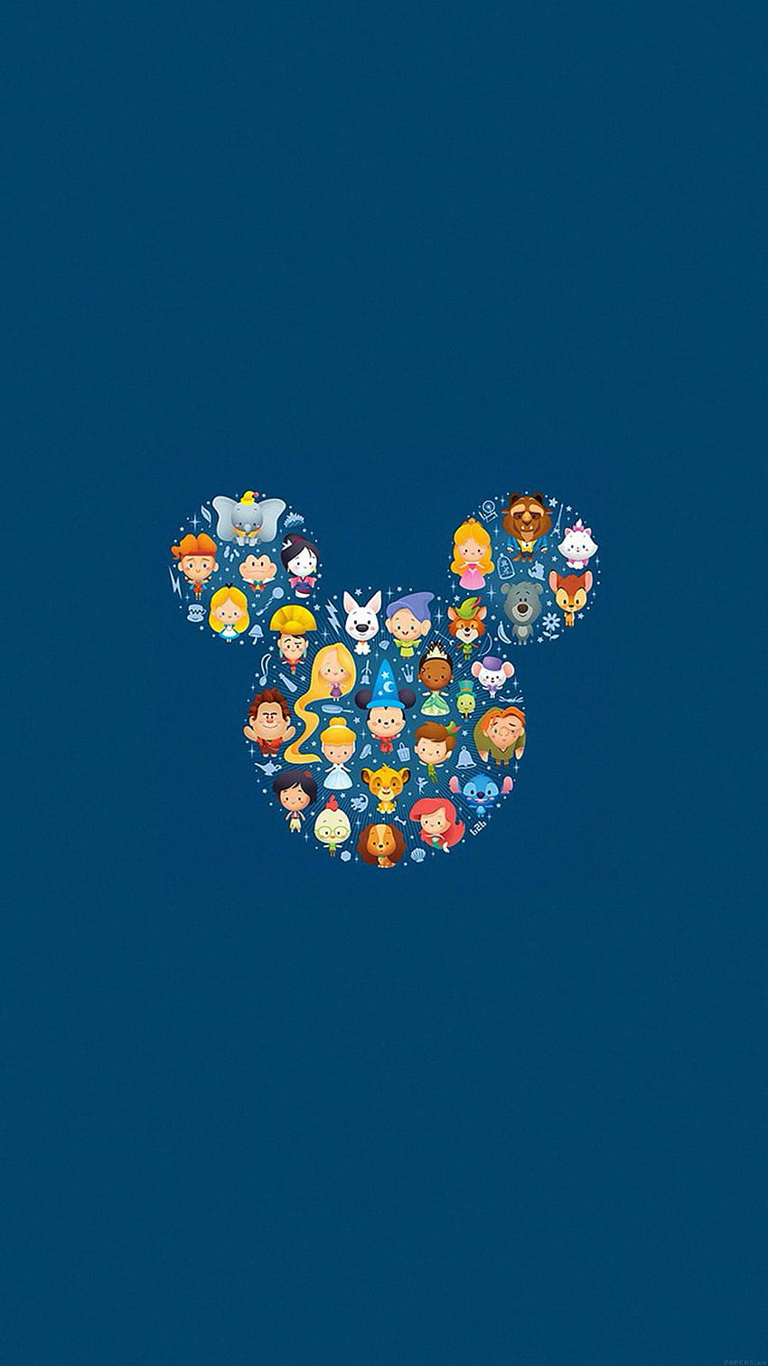 Disney Art Character Cute Illust iPhone 8, disney plus HD phone wallpaper