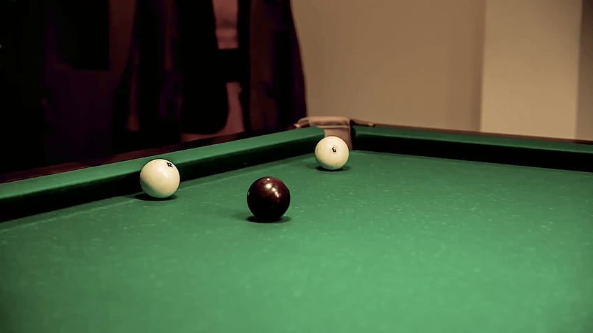 The exact blow on a billiard ball. You can use this video in your, billiard background HD wallpaper