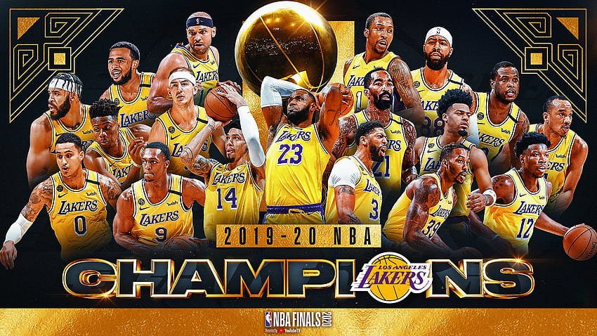 Los Angeles Lakers Champions NBA 2020 Fond d'écran HD