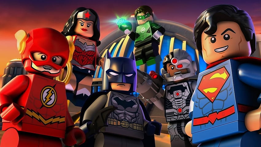 Lego DC Comics Super Heroes: Лигата на справедливостта, lego dc комикси супергерои HD тапет