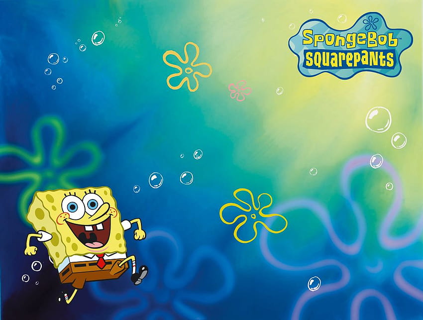 7 Latar Belakang Bunga Spongebob, spongebob di bawah air Wallpaper HD
