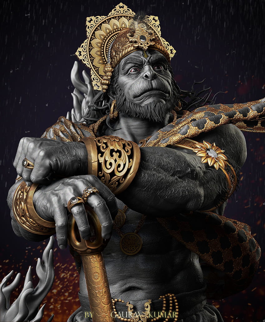 Lord Hanuman 3d posted by John Thompson, angry rama HD phone ...