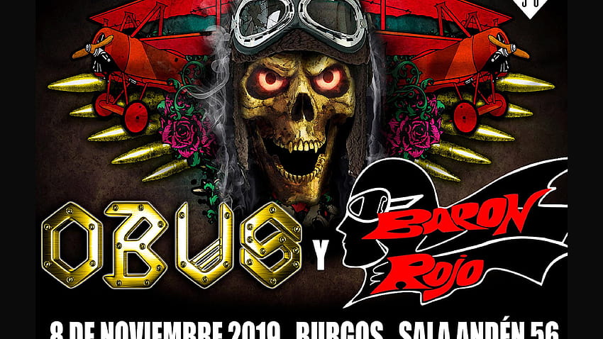 Tiket konser Barón Rojo, Obus untuk Anden 56, Burgos Jumat, 8 November 2019 Wallpaper HD