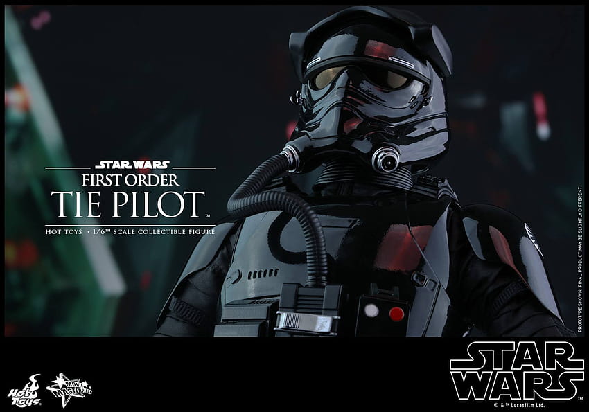Hot Toys ujawnia Gwiezdne wojny: Przebudzenie mocy w skali 1/6 Figurka pilota TIE pierwszego rzędu, piloci myśliwców TIE pierwszego rzędu Tapeta HD