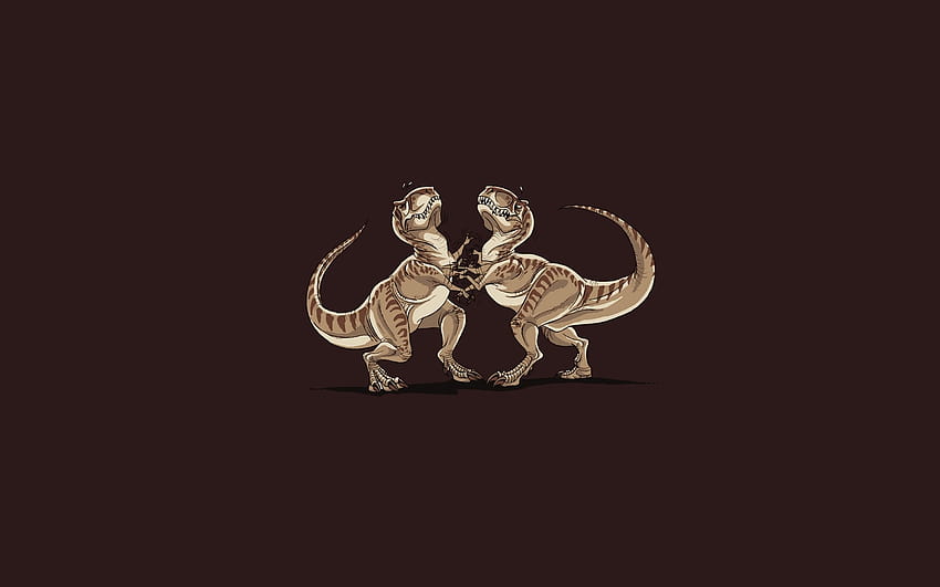 Divertida pelea de dinosaurios fondo de pantalla | Pxfuel