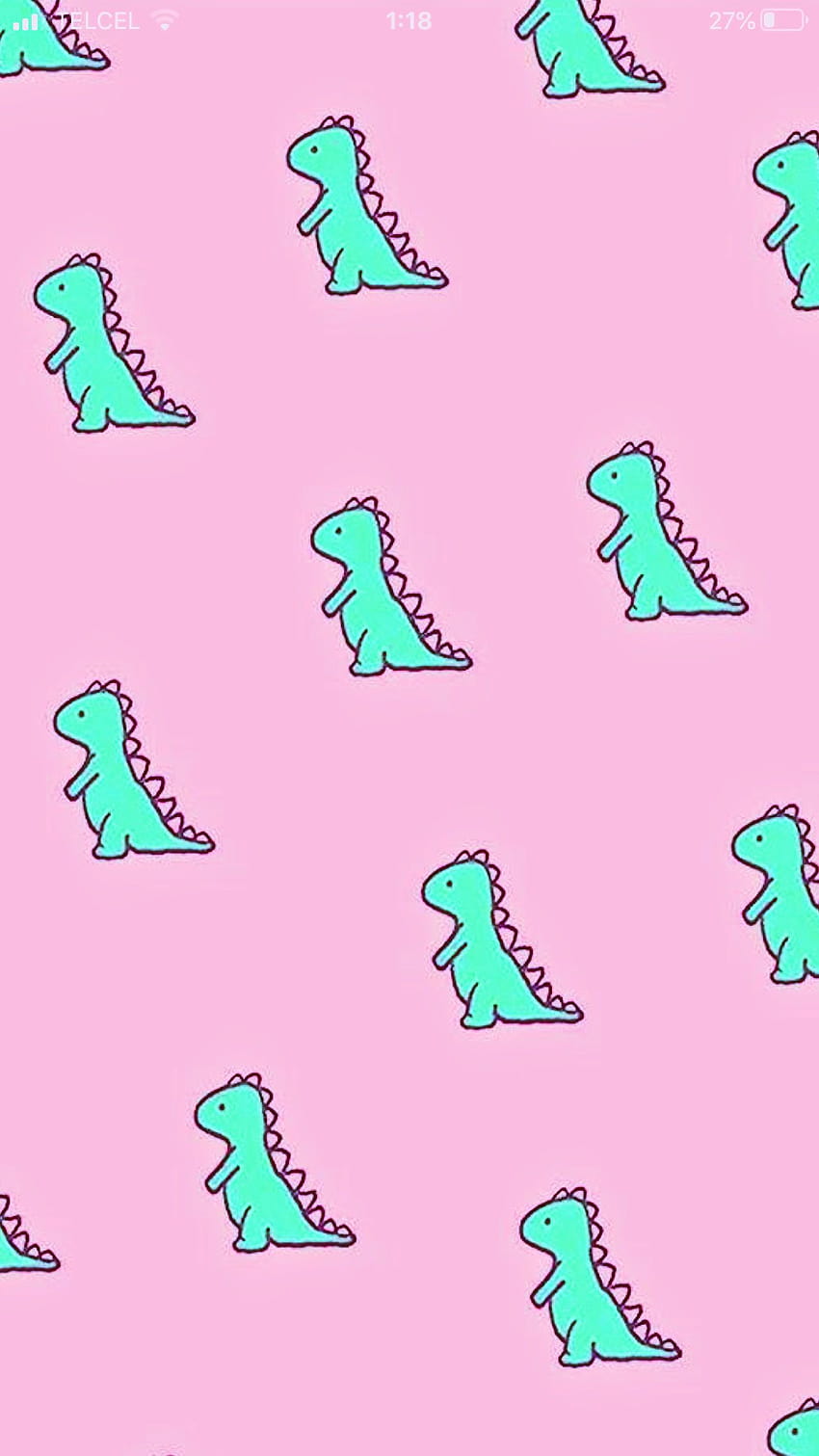 Ирина Рябцева on Pared aesthetic, pink dinosaur HD phone wallpaper