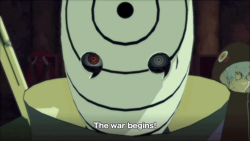 Naruto Shippuden Ultimate Ninja Storm 3: Tráiler de guerra Shinobi, tobi de guerra fondo de pantalla
