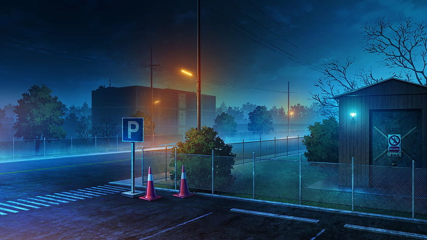 Park Anime Background  Winter Night and Light on Stock Illustration   Adobe Stock