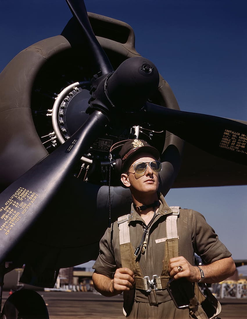 : man standing in front of the airplane, pilot HD phone wallpaper