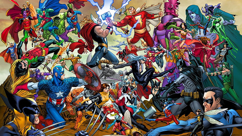 Marvel vs DC, 복수 자 만화 HD 월페이퍼