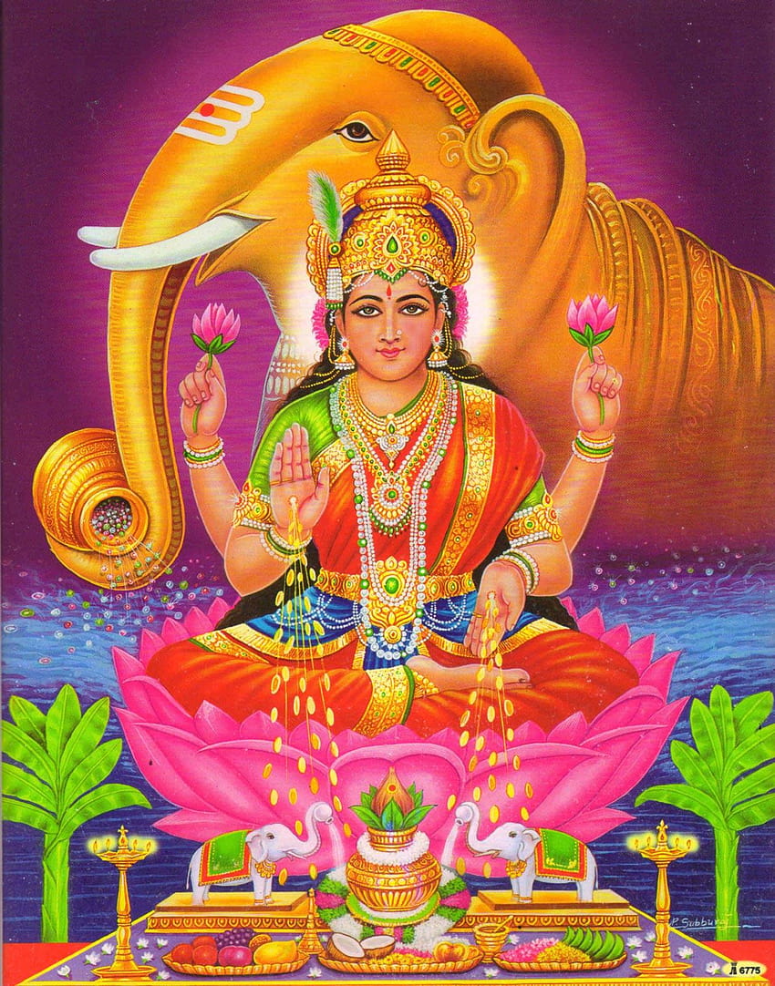Deus Mahalakshmi, deus laxmi Papel de parede de celular HD