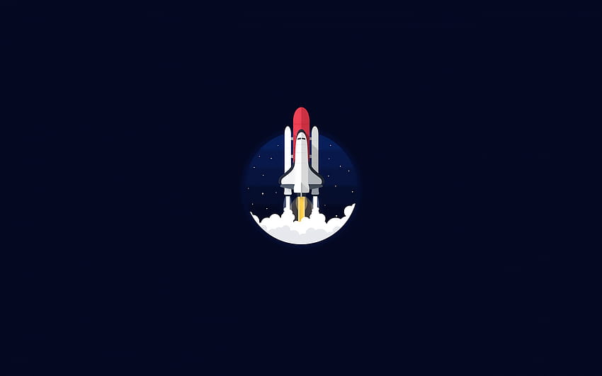 121020 Space Shuttle Dark backgrounds Minimal and [2560x1600] for your , Mobile & Tablet, minimal space HD wallpaper