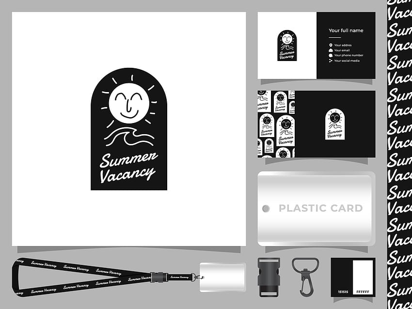 Summer Vacancy logo with corporate identity template set design 5110240 Vector Art at Vecteezy HD wallpaper