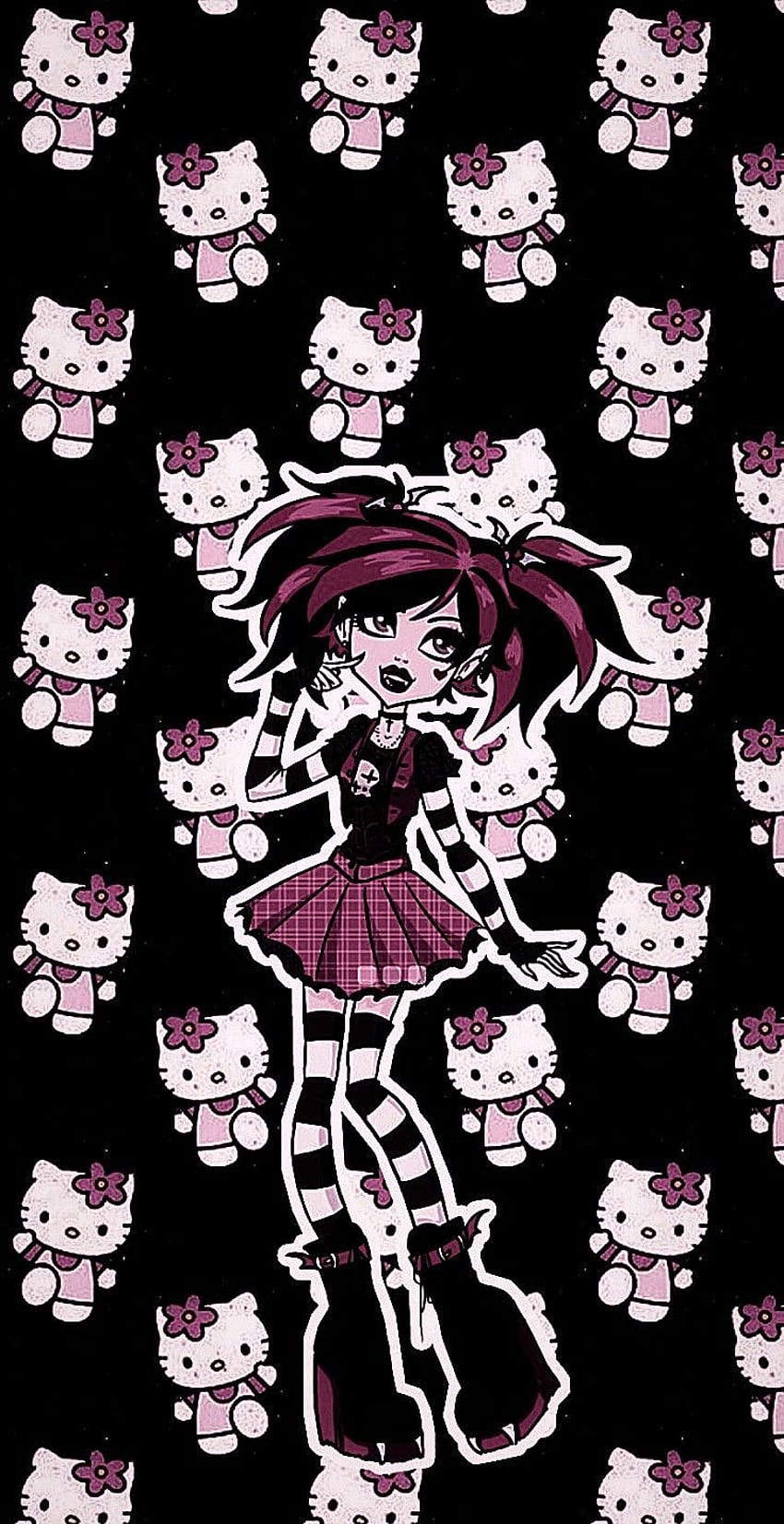 Hello kitty emo Wallpapers Download  MobCup