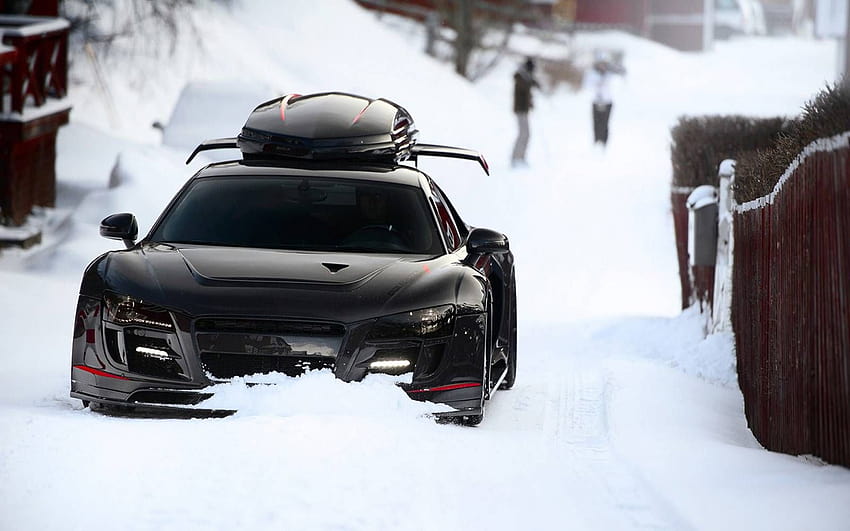 Uno sguardo a vari sci di Jon Olsson, supercar invernali Sfondo HD