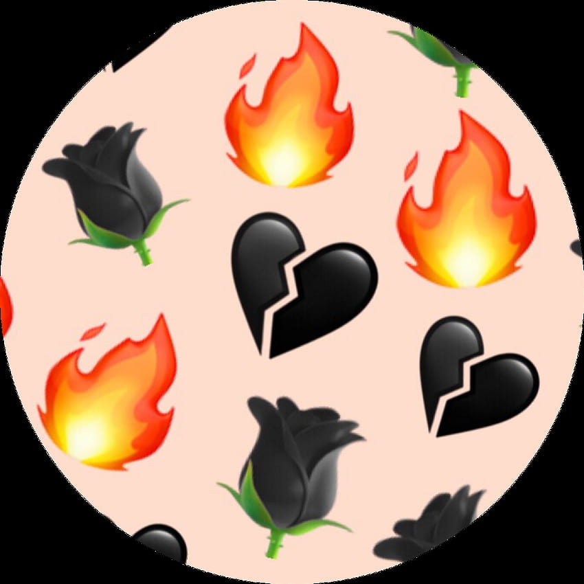 Broken Heart Emoji Black Backgrounds HD phone wallpaper