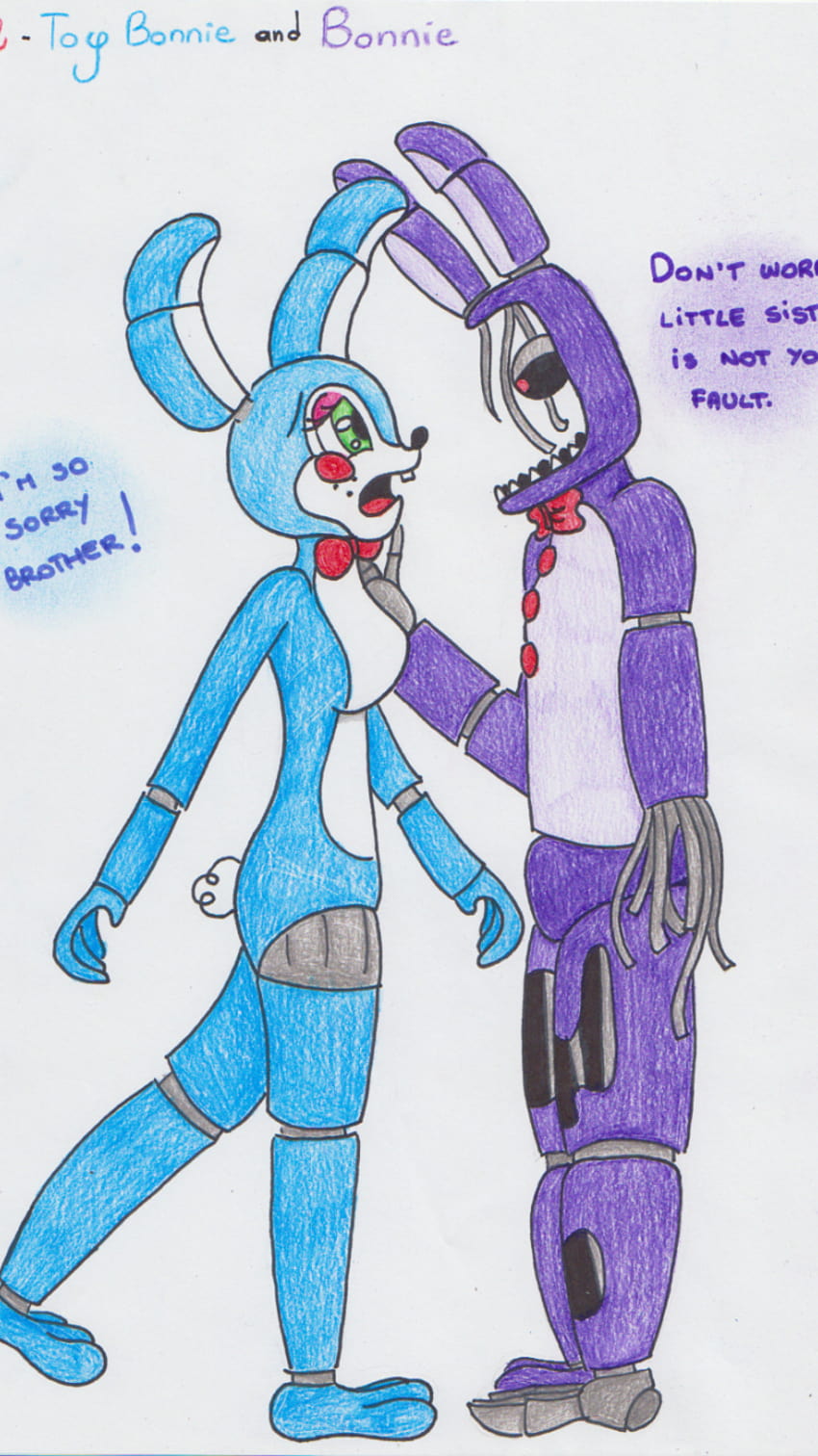 720P 무료 다운로드 | FNAF 2 Toy Bonnie and Bonnie by EmilyLadyEmerald ...