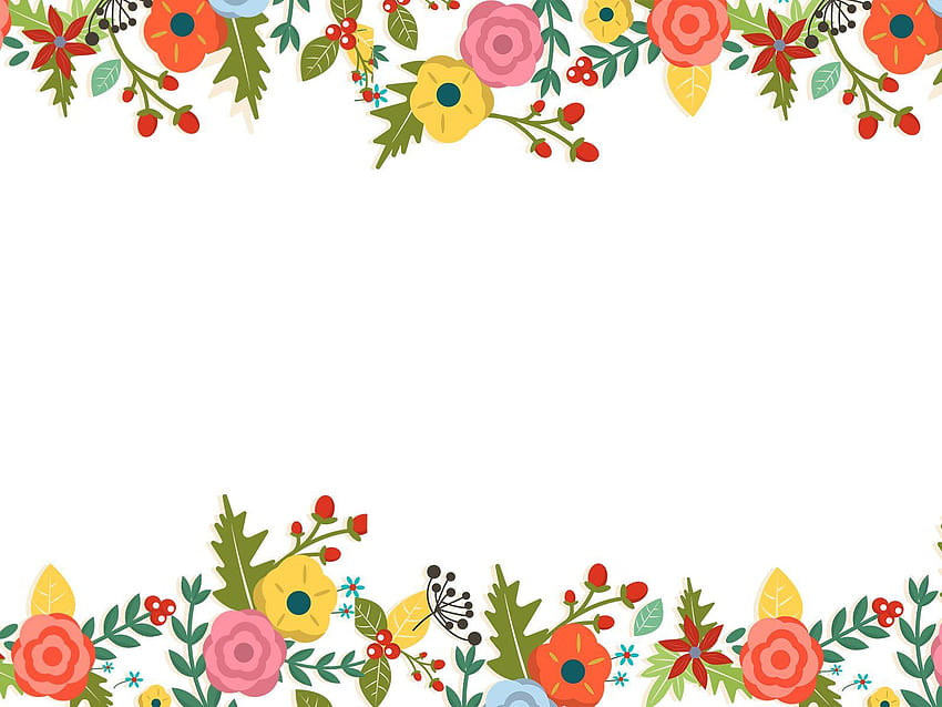 Niedliche florale Powerpoint-Vorlagen, niedliche Blumenhintergründe HD-Hintergrundbild
