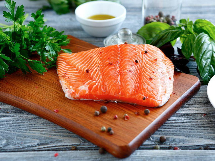 Our Seafood, salmon fillet HD wallpaper | Pxfuel