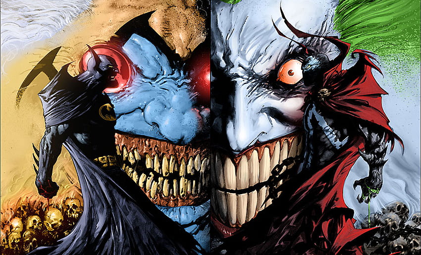Batman, Spawn, DC Comics, The Joker, Todd McFarlane, Violator HD-Hintergrundbild