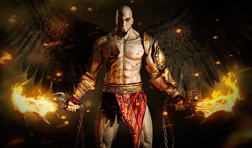 1700x1001 px, God of War, Kratos, video games, wings, kratos full HD  wallpaper | Pxfuel