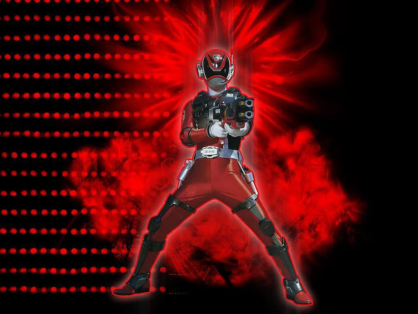 Tryb Power Ranger SPD Red SWAT i czerwony ranger Tapeta HD